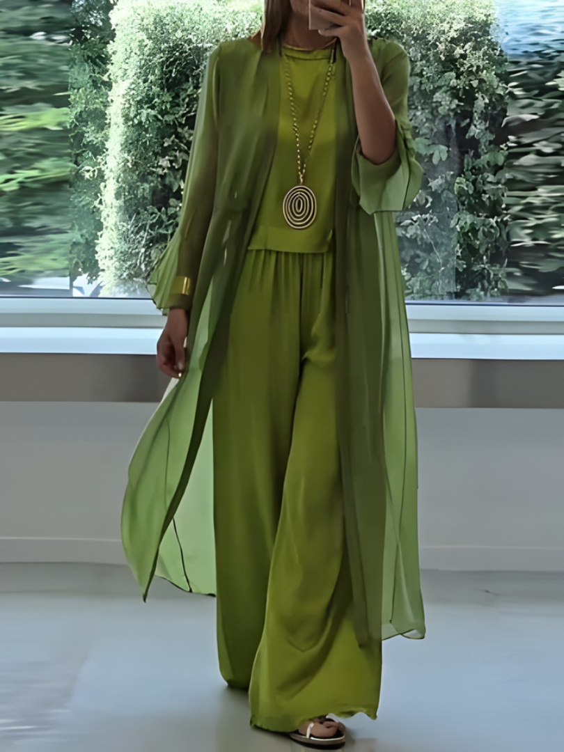 Faelina™ | Afslappet, chic tredelt sæt