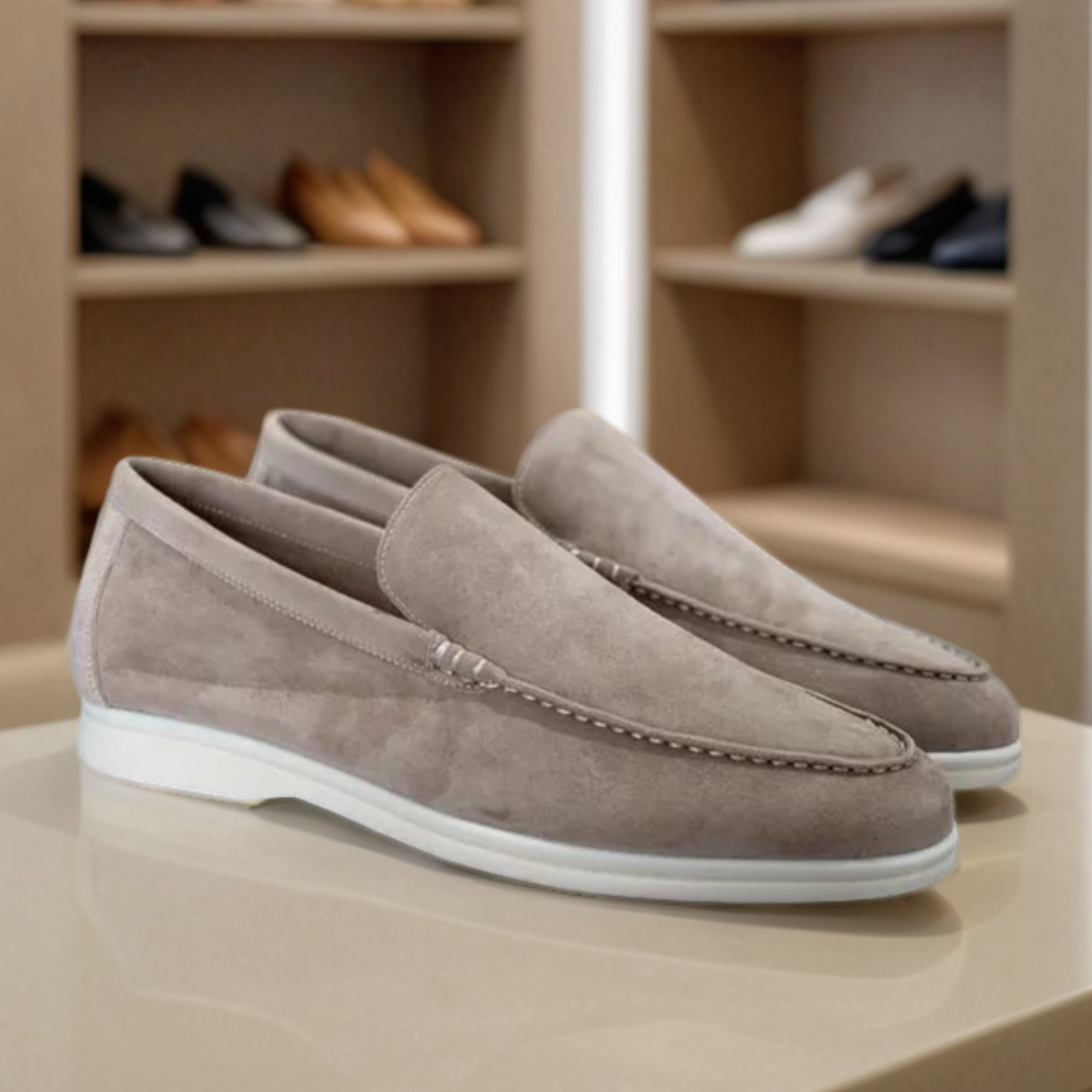 Sofistikeret Suede Elegance Loafers til Hverdag