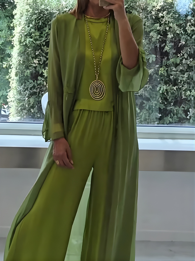 Faelina™ | Afslappet, chic tredelt sæt