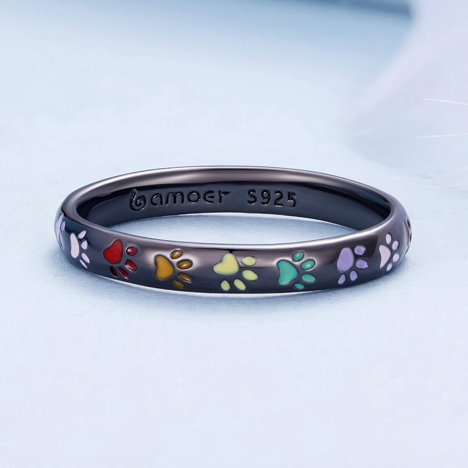 Sterling sølvring med poteformet design