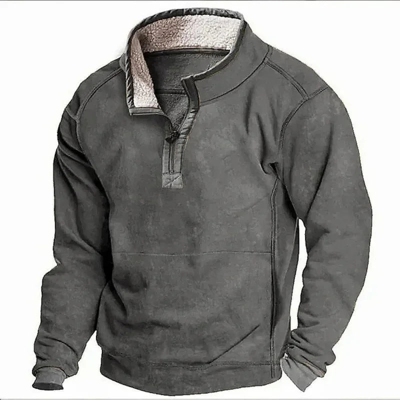 Hadrien™ | Fleeceforet Halv-Zip Sweatshirt