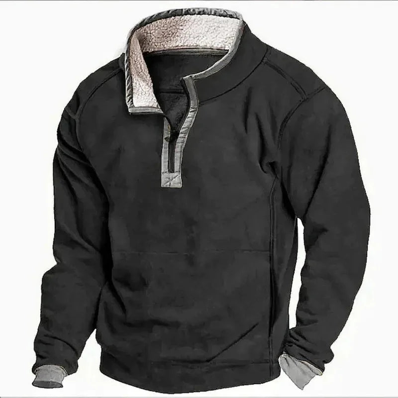 Hadrien™ | Fleeceforet Halv-Zip Sweatshirt