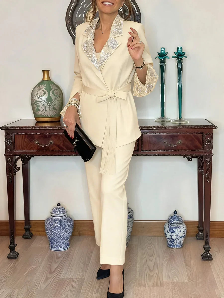 Nitzanit – Elegant 2-delt sæt med jakke og bukser