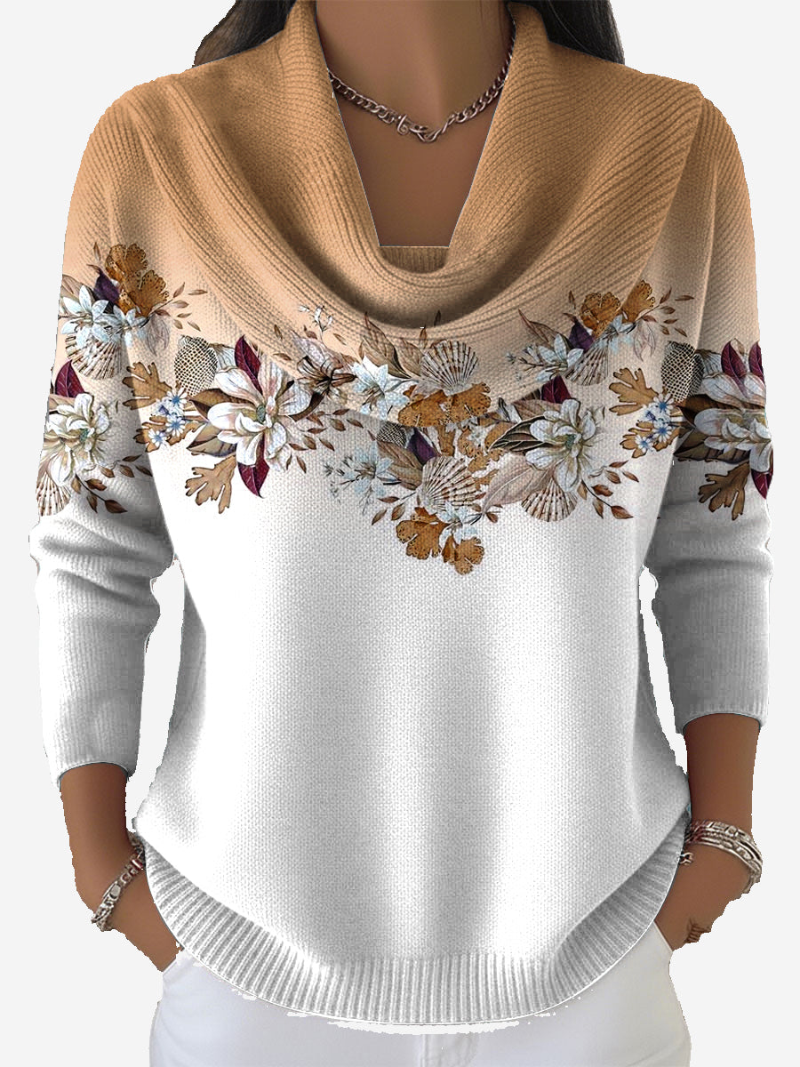 Taliah – Vintage Blomstret Sweater