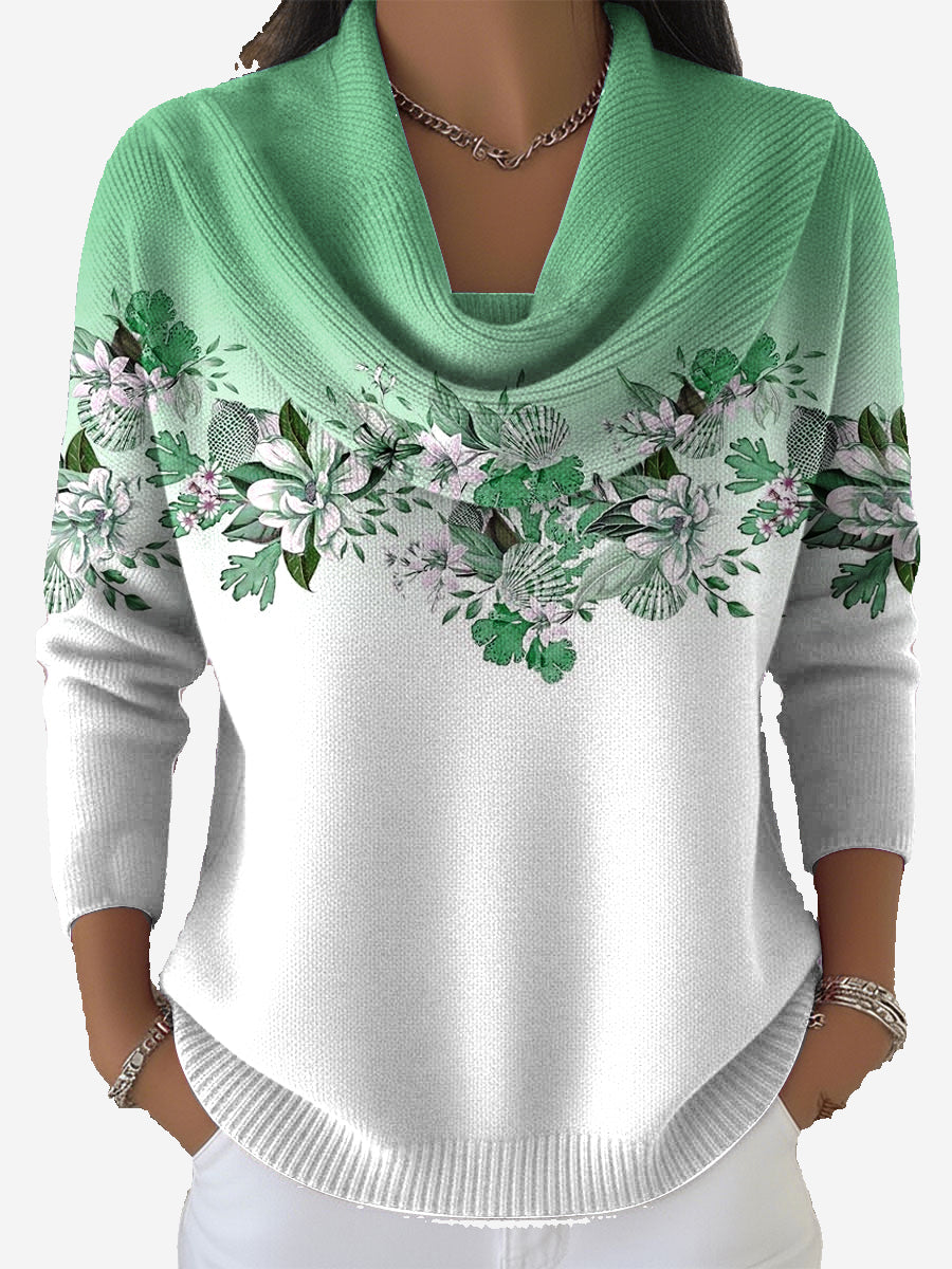 Taliah – Vintage Blomstret Sweater