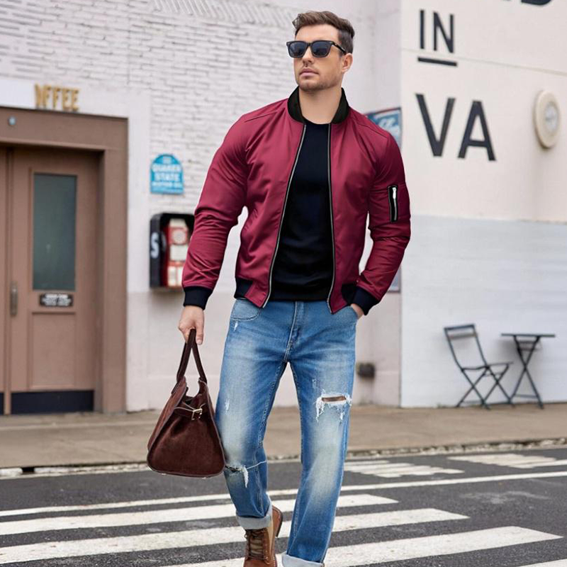 Dorian – Klassisk Bomberjakke med Lynlås