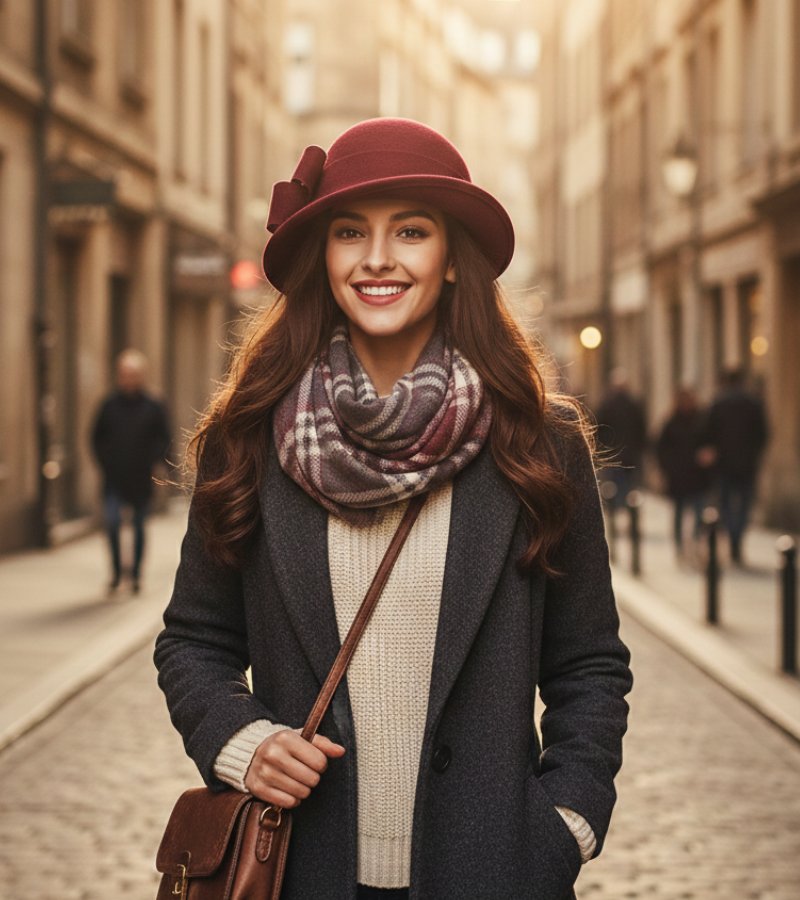 Clara | Retro-hat med sidebånd (1+1 Gratis)