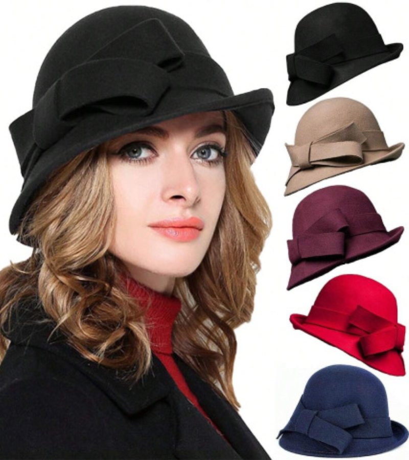 Clara | Retro-hat med sidebånd (1+1 Gratis)