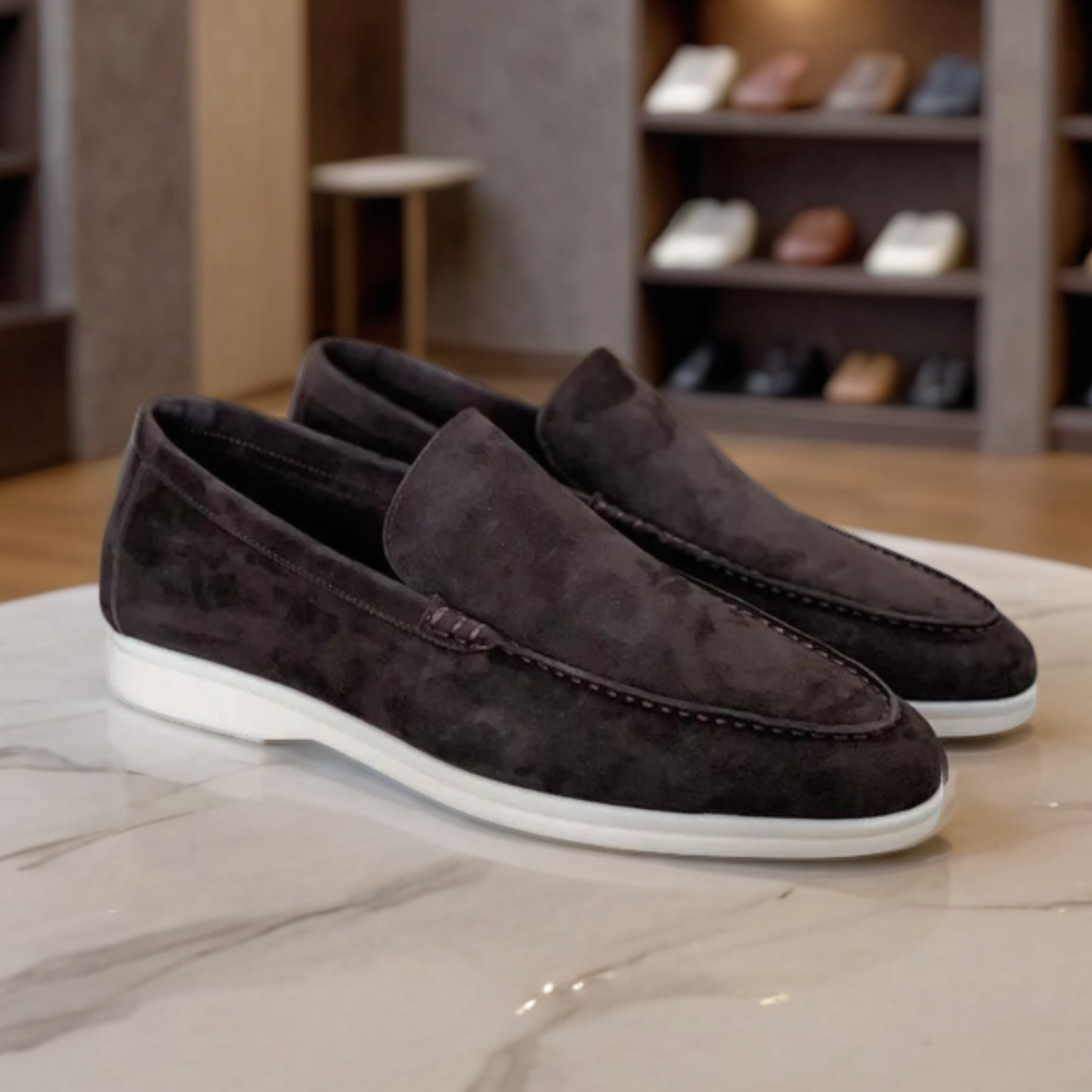 Sofistikeret Suede Elegance Loafers til Hverdag