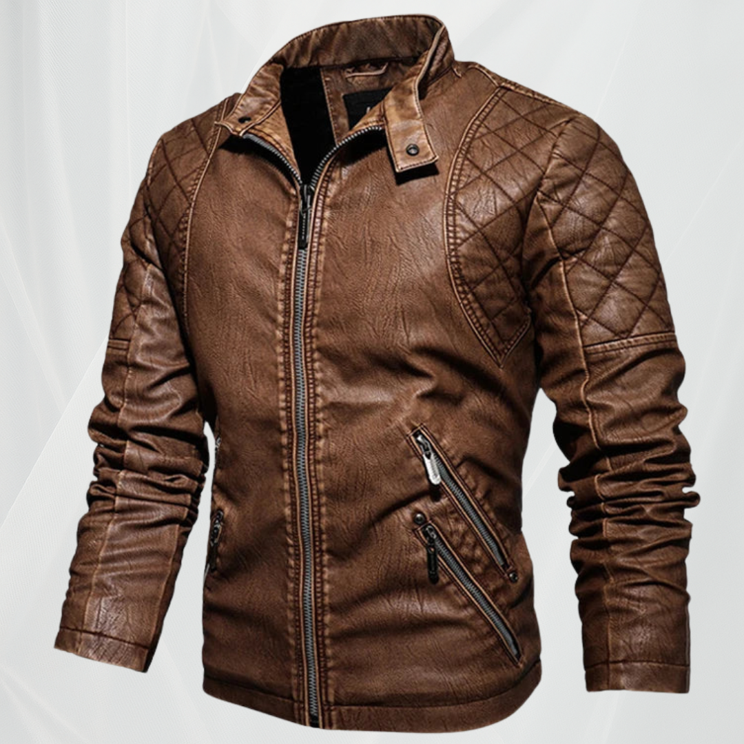 Tobias™ - Stilfuld herre læderjakke