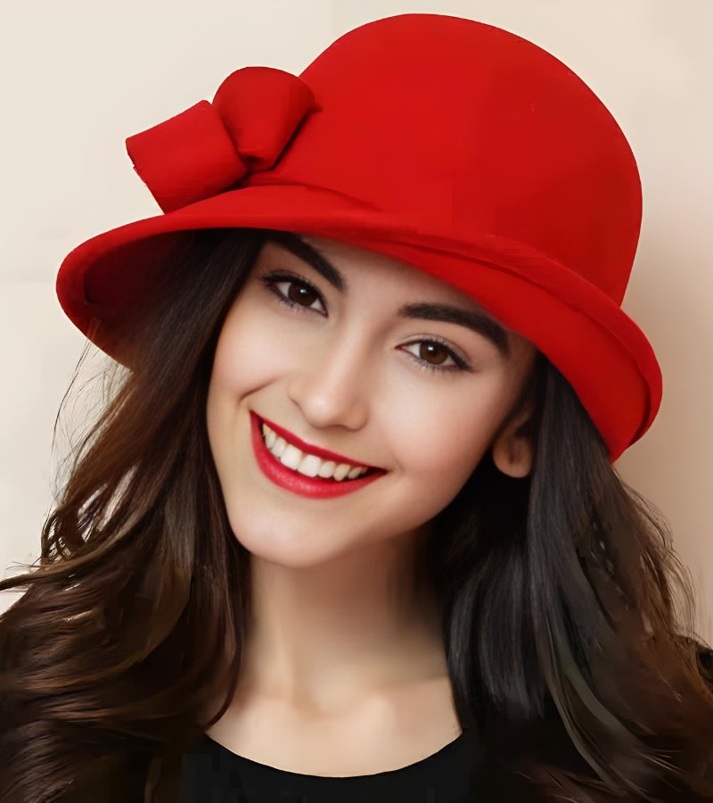 Clara | Retro-hat med sidebånd (1+1 Gratis)