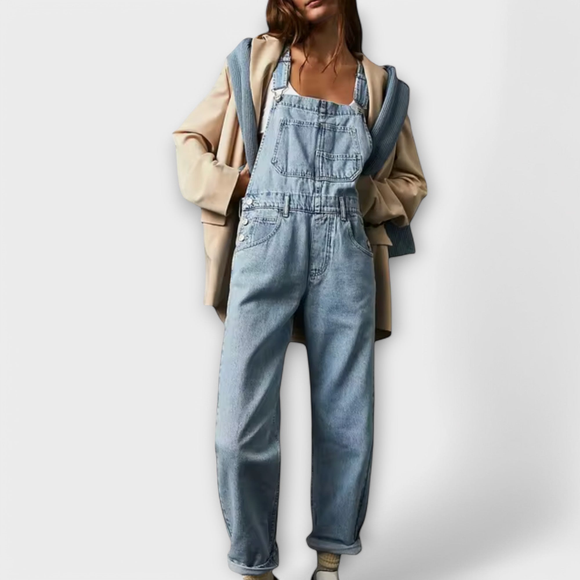 Kaelle™ - Afslappet denim overalls
