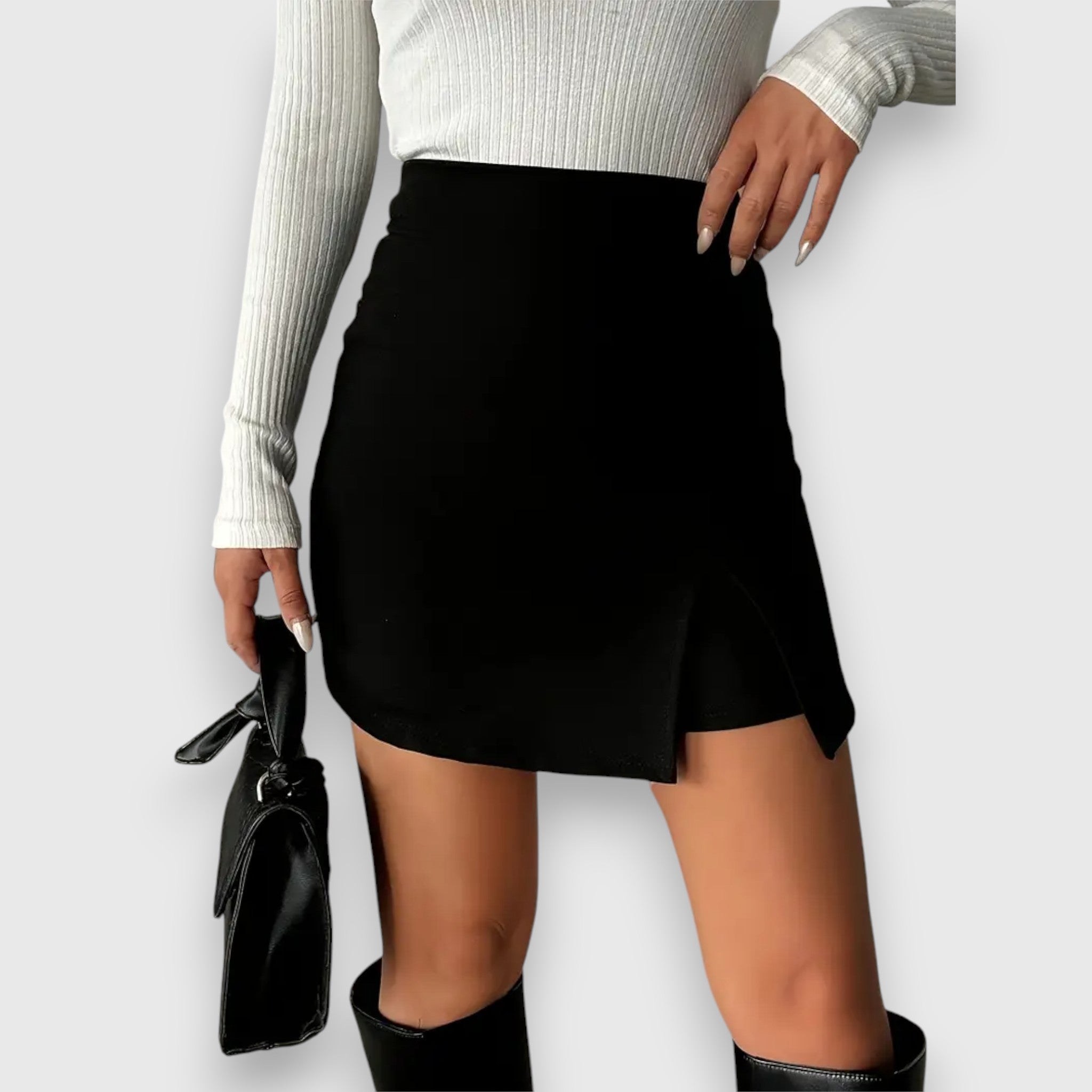 Zakira™ - Elegant højtaljet blyantskørt