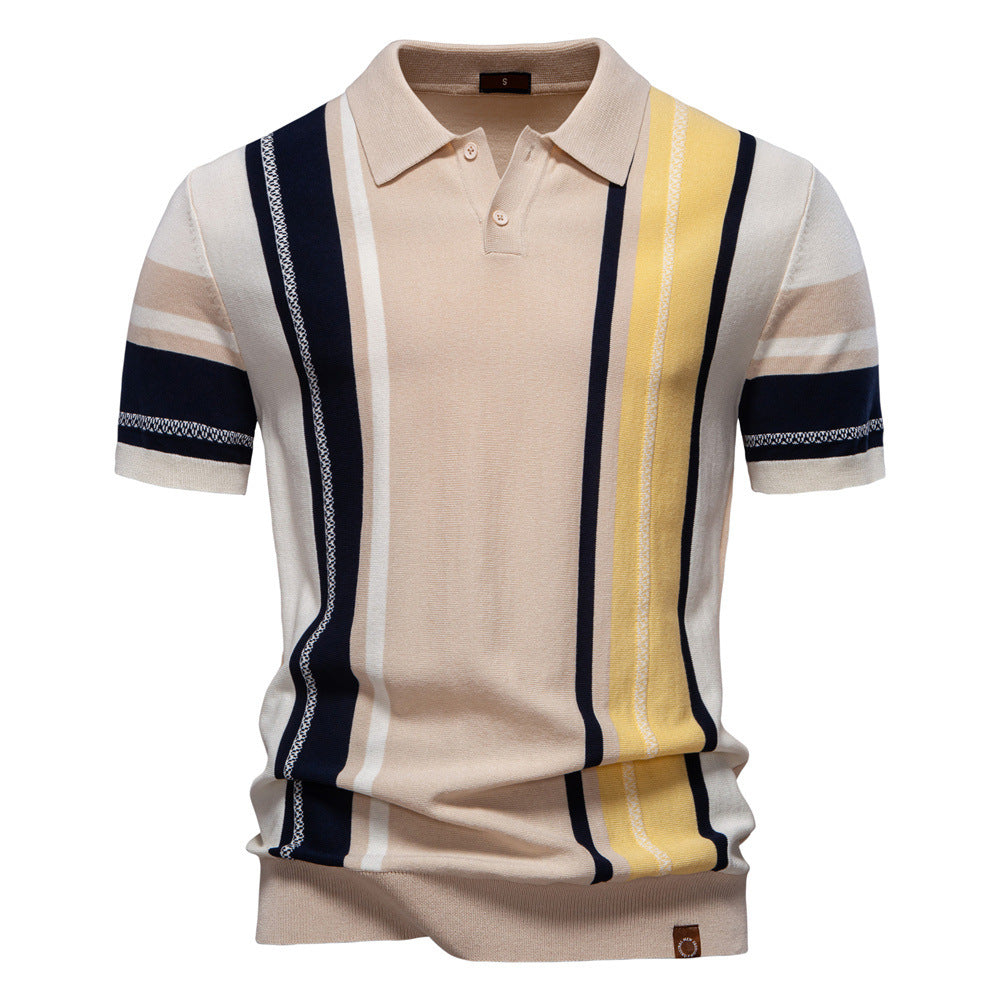 Nicklas™ - Stribet poloshirt