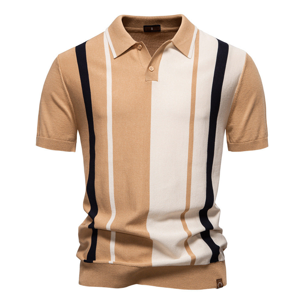 Nicklas™ - Stribet poloshirt
