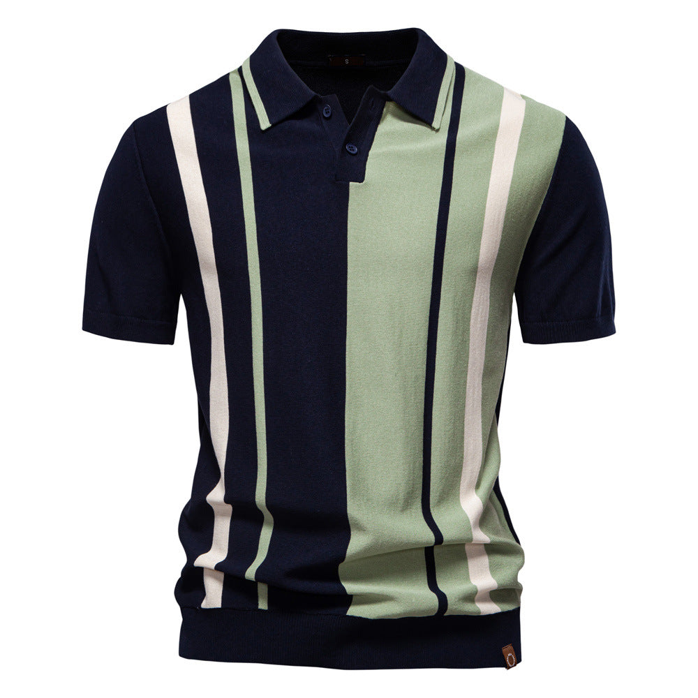 Nicklas™ - Stribet poloshirt
