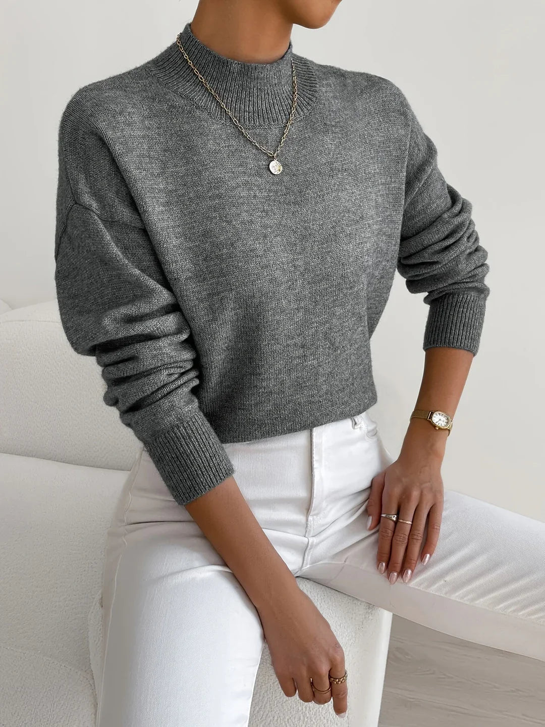 Marilena | Elegant Rullekrave Sweater