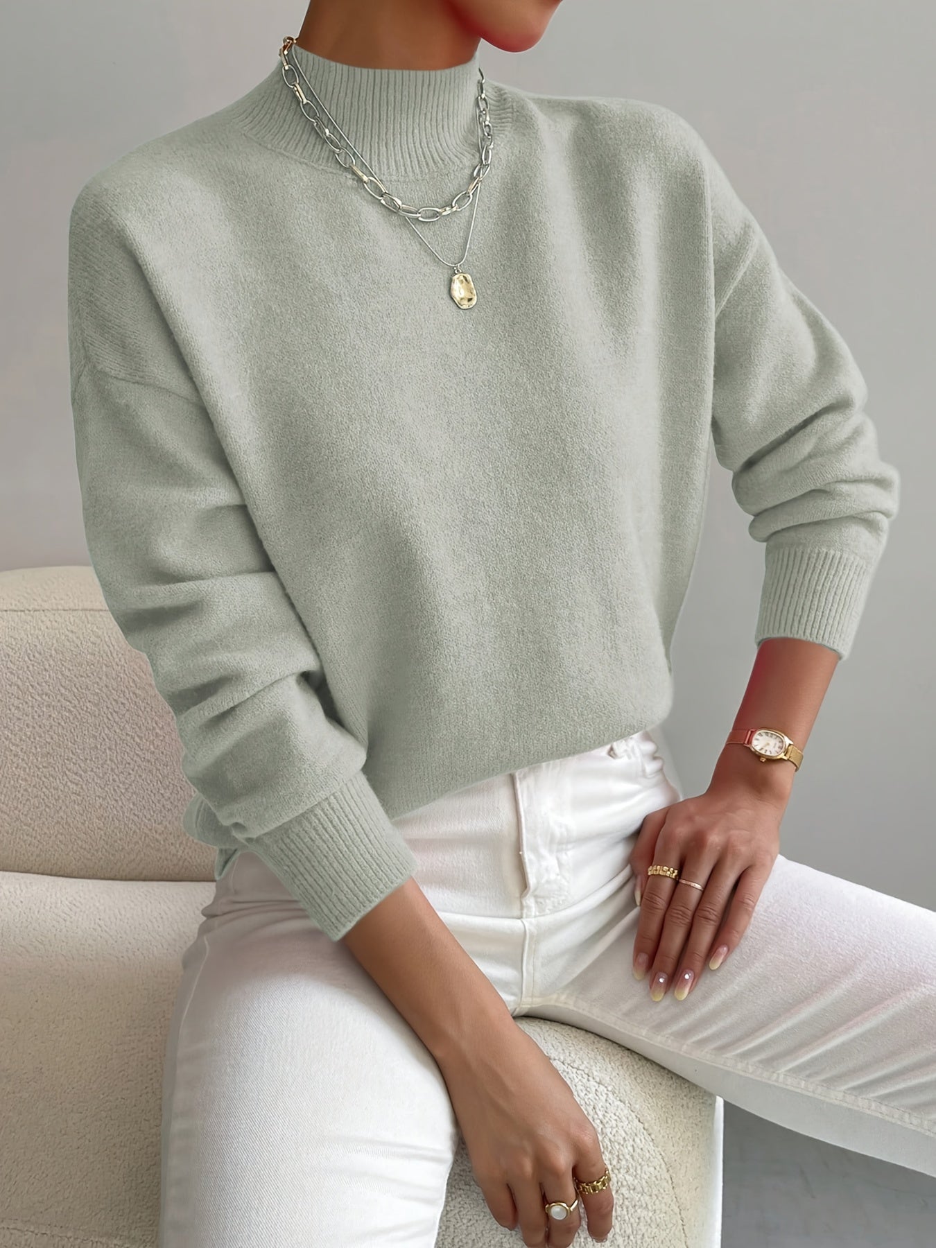 Marilena | Elegant Rullekrave Sweater