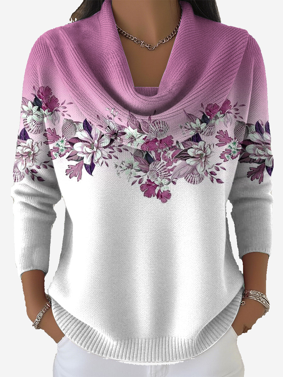 Taliah – Vintage Blomstret Sweater
